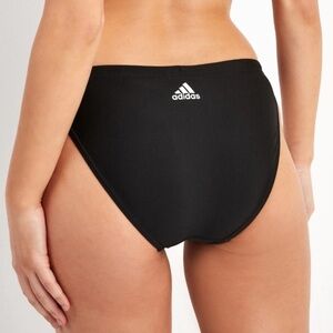 NWT Adidas Logo Bikini Bottoms Black Full Coverage